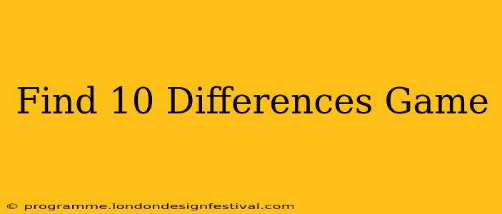 Find 10 Differences Game